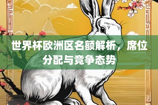 世界杯欧洲区名额解析，席位分配与竞争态势洛阳市法福文化传播有限公司