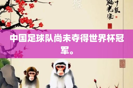 中国足球队尚未夺得世界杯冠军。