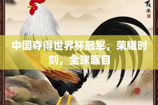 中国夺得世界杯冠军，荣耀时刻，全球瞩目
