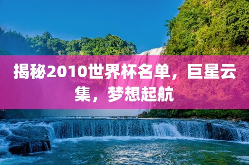 揭秘2010世界杯名单，巨星云集，梦想起航