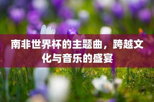 南非世界杯的主题曲，跨越文化与音乐的盛宴