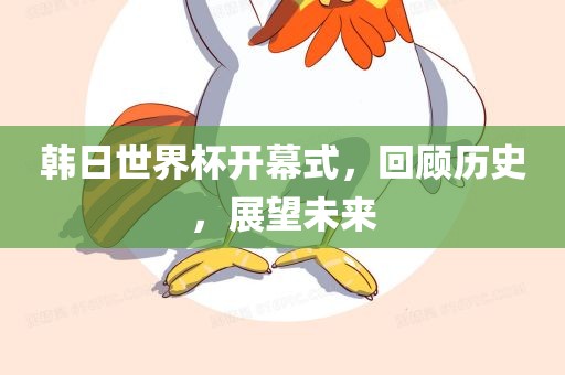 韩日世界杯开幕式，回顾历史，展望未来