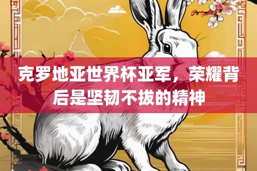 克罗地亚世界杯亚军，荣耀背后是坚韧不拔的精神洛阳市法福文化传播有限公司