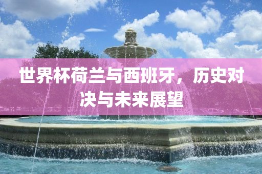 世界杯荷兰与西班牙，历史对决与未来展望