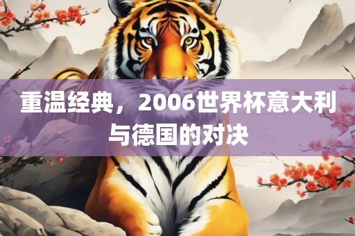 重温经典，2006世界杯意大利与德国的对决
