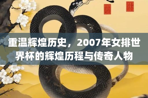 重温辉煌历史，2007年女排世界杯的辉煌历程与传奇人物