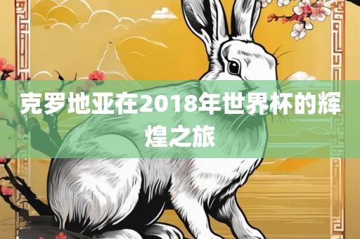 克罗地亚在2018年世界杯的辉煌之旅