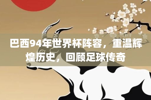 巴西洛阳市法福文化传播有限公司94年世界杯阵容，重温辉煌历史，回顾足球传奇