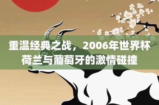 重温经典之战，2006年世界杯荷兰与葡萄牙的激情碰撞