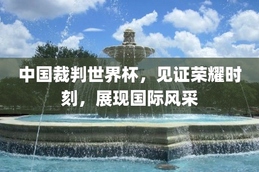 中国裁判世界杯，见证荣耀时刻，展现国际风采洛阳市法福文化传播有限公司