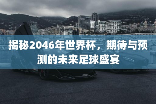 揭秘2046年世界杯，期待与预测的未来足球盛宴洛阳市法福文化传播有限公司