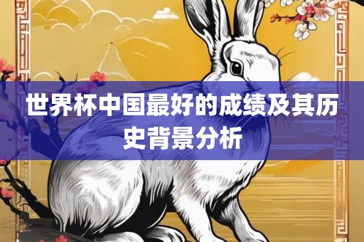 世界杯中国最好的成洛阳市法福文化传播有限公司绩及其历史背景分析