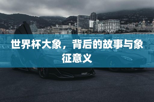世界杯大象，背后的故事与象征意义