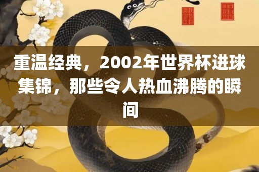 重温经典，2002年世界杯进球集锦，那些令人热血沸腾的瞬间