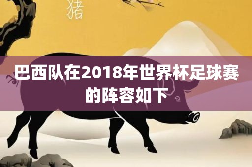巴西队在2018年世界杯足球赛的阵容如下