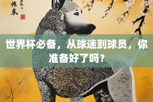 世界杯必备，从球迷到球员，你准备好了吗？洛阳市法福文化传播有限公司