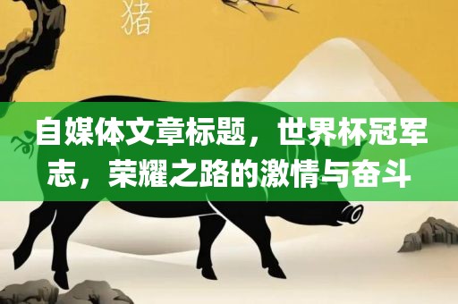 自媒体文章标题，世界杯冠军志，荣耀之路的激情与奋斗洛阳市法福文化传播有限公司