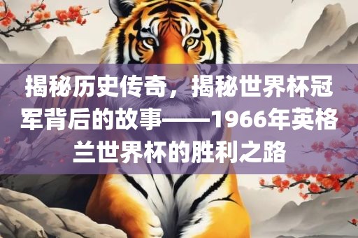 揭秘历史传奇，揭秘世界杯冠军背后的故事——1966年英格兰世界杯的胜利之路洛阳市法福文化传播有限公司