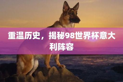重温历史，揭秘98世界杯意大利阵容