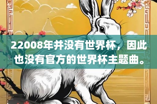 22008年并没有世界杯，因此也没有官方的世界杯主题曲。