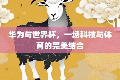 华为与世界杯，一场科技与体育的完美结合