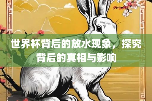 世界杯背后的放水现象，探究背后的真相与影响洛阳市法福文化传播有限公司