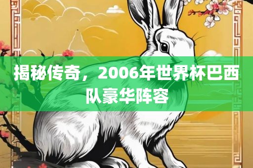 揭秘传奇，2006年世界杯巴西队豪华阵容