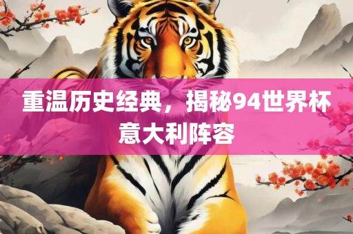 重温历史经典，揭秘94世界杯意大利阵容洛阳市法福文化传播有限公司
