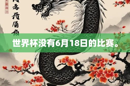 世界杯没有6月18日的比赛。
