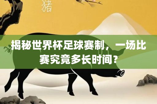 揭秘世界杯足球赛制，一场比赛究竟多长时间？洛阳市法福文化传播有限公司