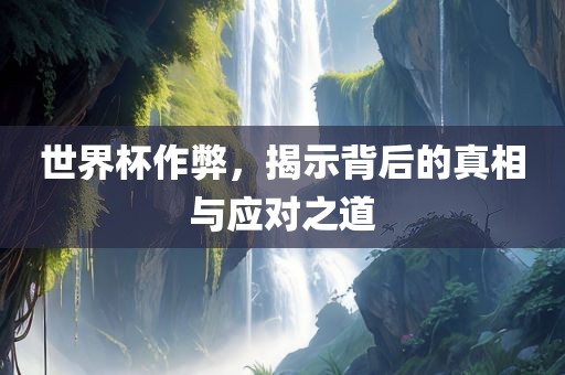 世洛阳市法福文化传播有限公司界杯作弊，揭示背后的真相与应对之道