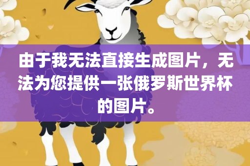 由于我无法直接生成图片，无法为您提供一张俄罗斯世界杯的图片。