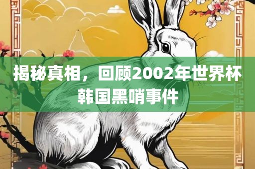 揭秘真相，回顾2002年世界杯韩国黑哨事件