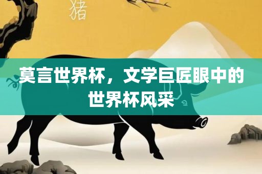 莫言世界杯，文学巨匠眼中的世界杯风采
