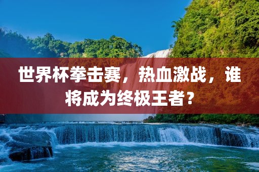 世界杯拳击赛，热血激战，谁将成为终极王者？
