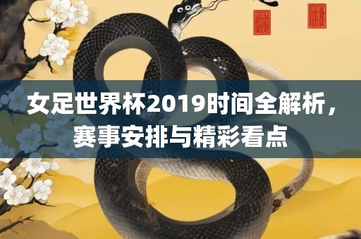 女足世界杯2019时间全解析，赛事安排与精彩看点