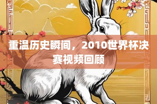 重温历史瞬间，2010世界杯决赛视频回顾