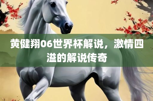 黄健翔06世界杯解说，激情四溢的解说传奇