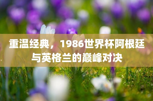 重温经典，1986世界杯阿根廷与英格兰的巅峰对决