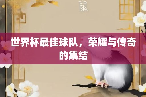 世界杯最佳球队，荣耀与传奇的集结