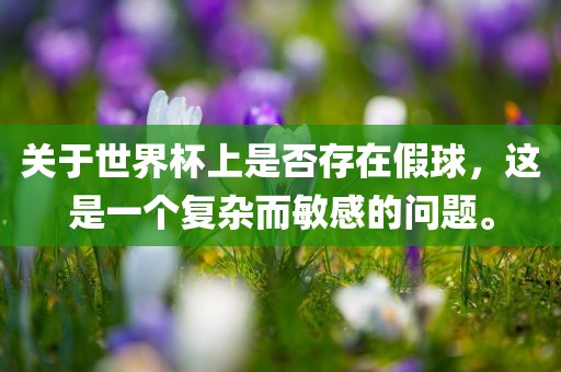 关于世界杯上是否存在假球，这是一个复杂而敏感的问题。
