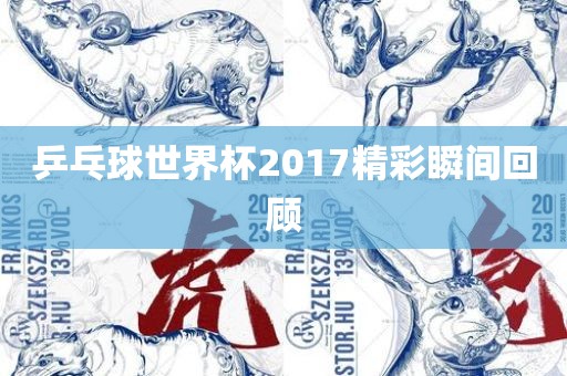 乒乓球世界杯2017精彩瞬间回顾