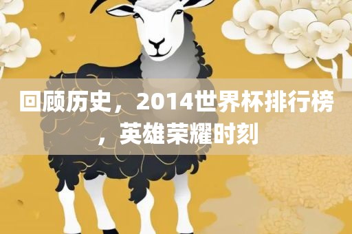 回顾历史，2014世界杯排行榜，英雄荣耀时刻