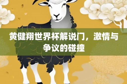 黄健翔世界杯解说门，激情与争议的碰撞