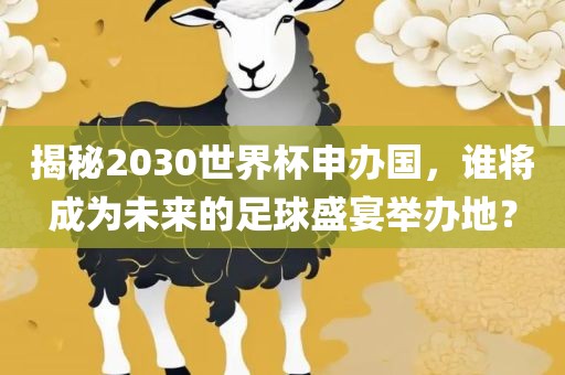揭秘2030世界杯申办国，谁将成为未来的足球盛宴举办地？