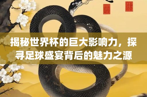揭秘世界杯的巨大影响力，探寻足球盛宴背后的魅力之源