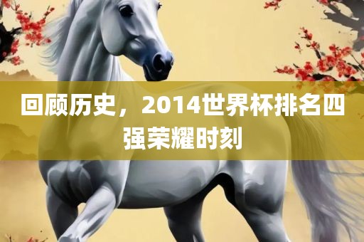 回顾历史，2014世界杯排名四强荣耀时刻