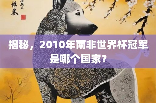 揭秘，2010年南非世界杯冠军是哪个国家？