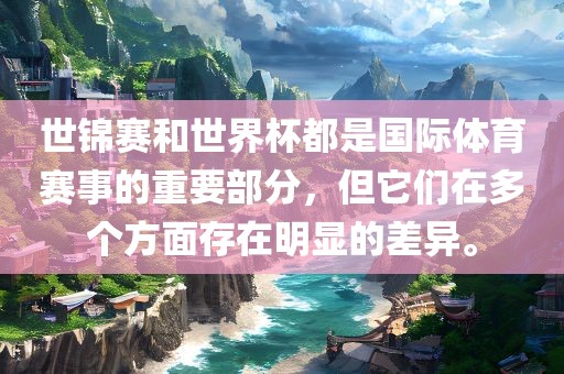世锦赛和世界杯都是国际体育赛事的重要部分，但它们在多个方面存在明显的差异。