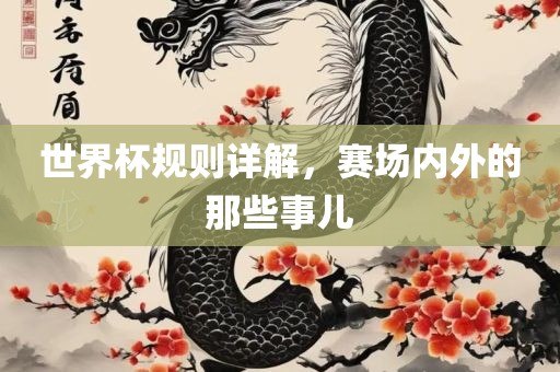 世界杯规则详解，赛场内外的那些事儿